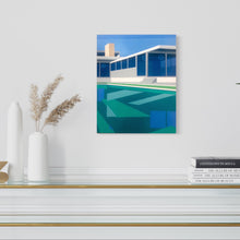 Load image into Gallery viewer, "Kaufmann House Blue"