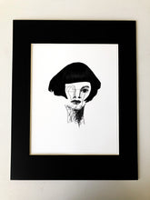 Load image into Gallery viewer, "Jackie" 11 x 14 Print with Black Mat