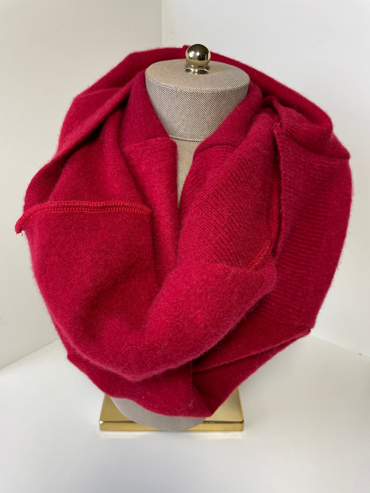 Red Infinity Cashmere Scarf