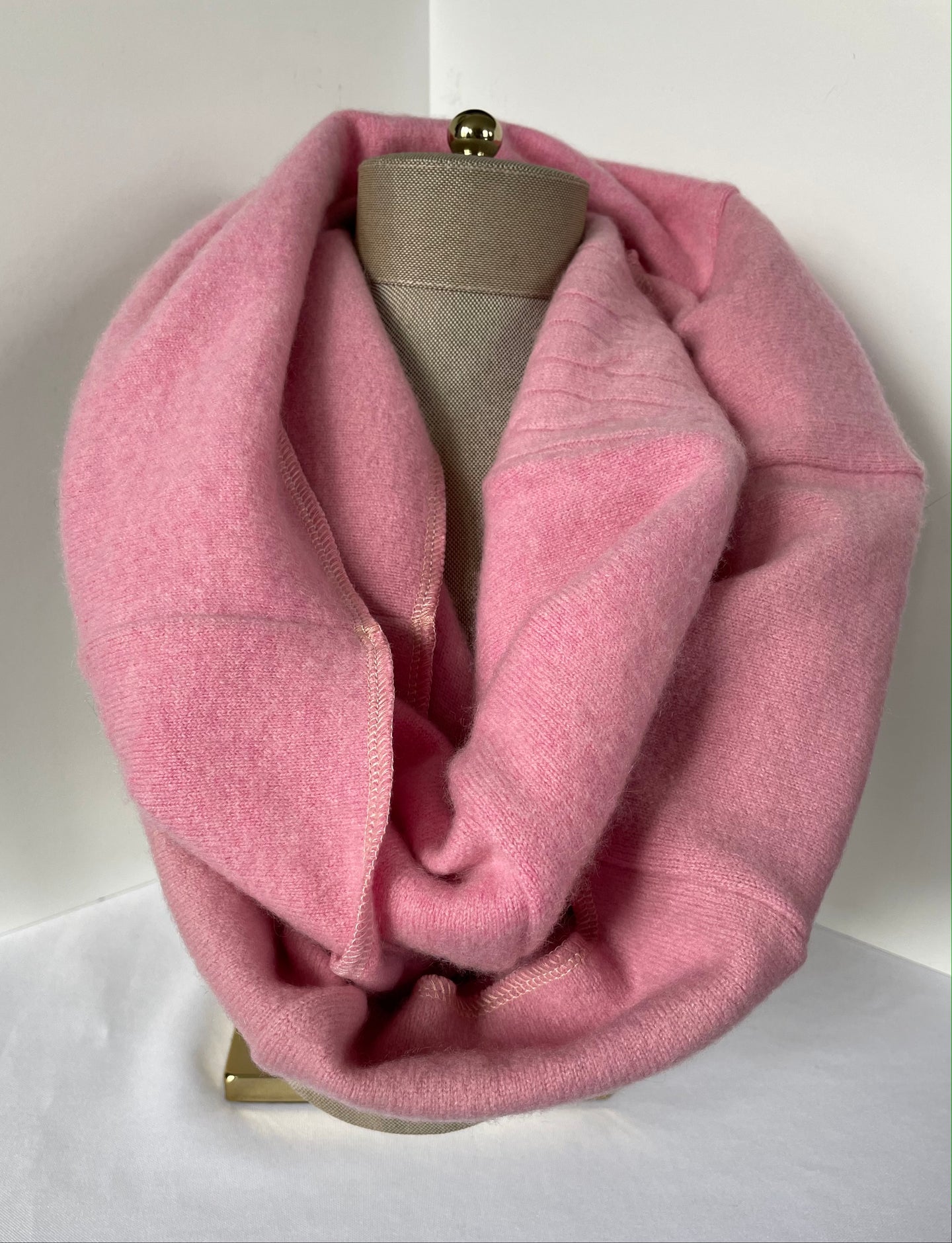 Pink Infinity Cashmere Scarf
