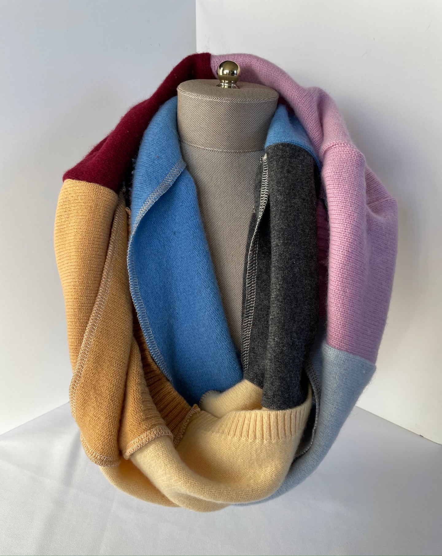 Multicolor Infinity Cashmere Scarf