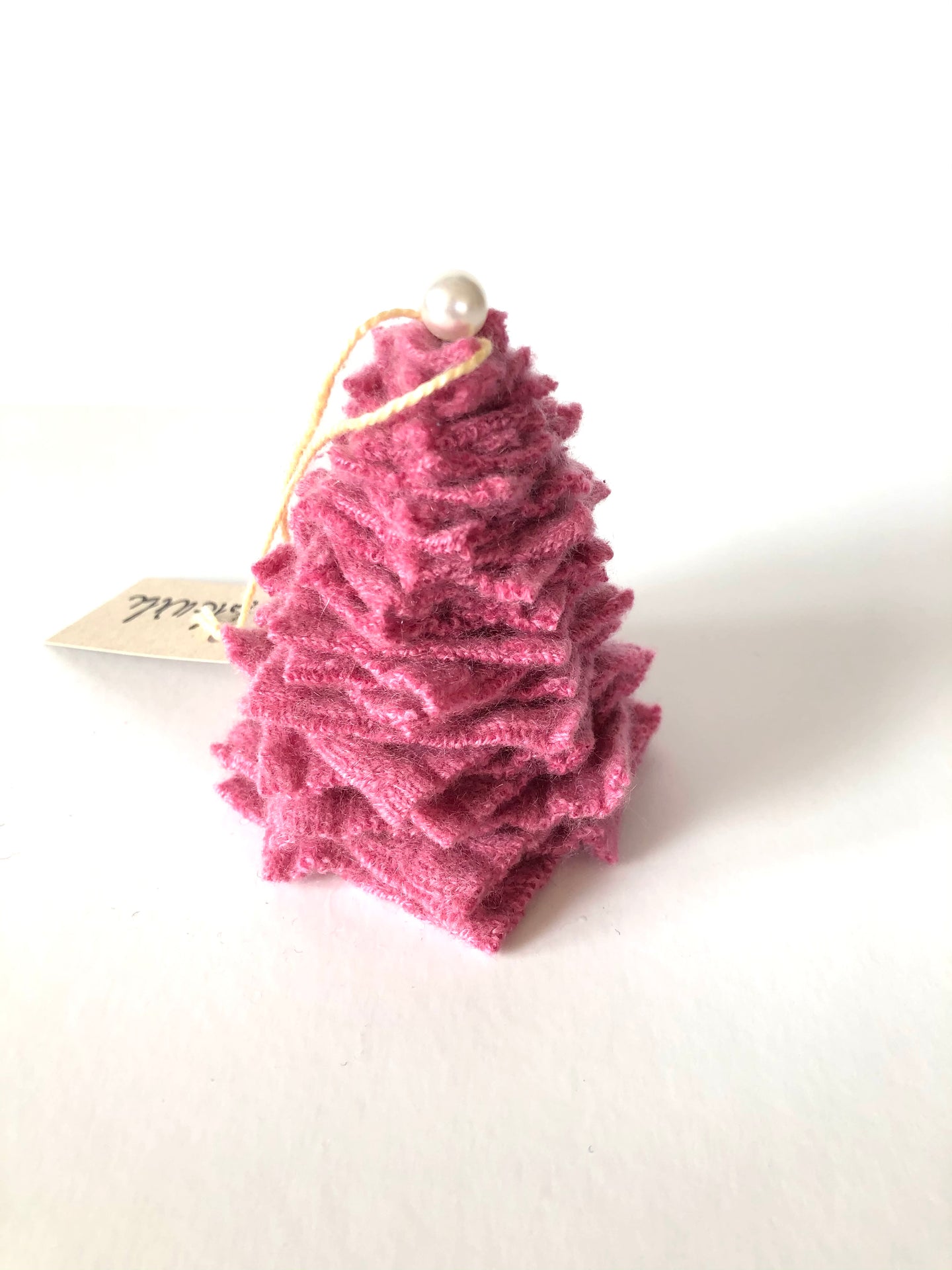 Watermelon Pink Cashmere Tree Ornament