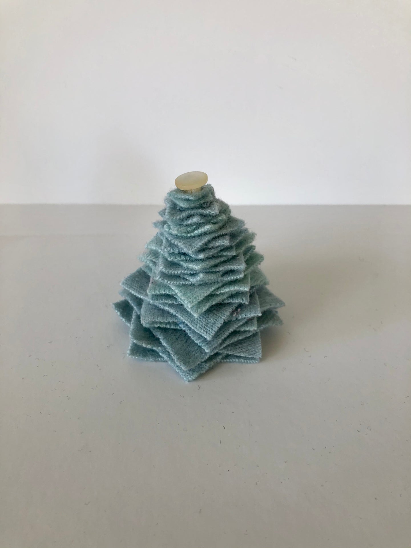 Seafoam Blue Cashmere Tree Ornament