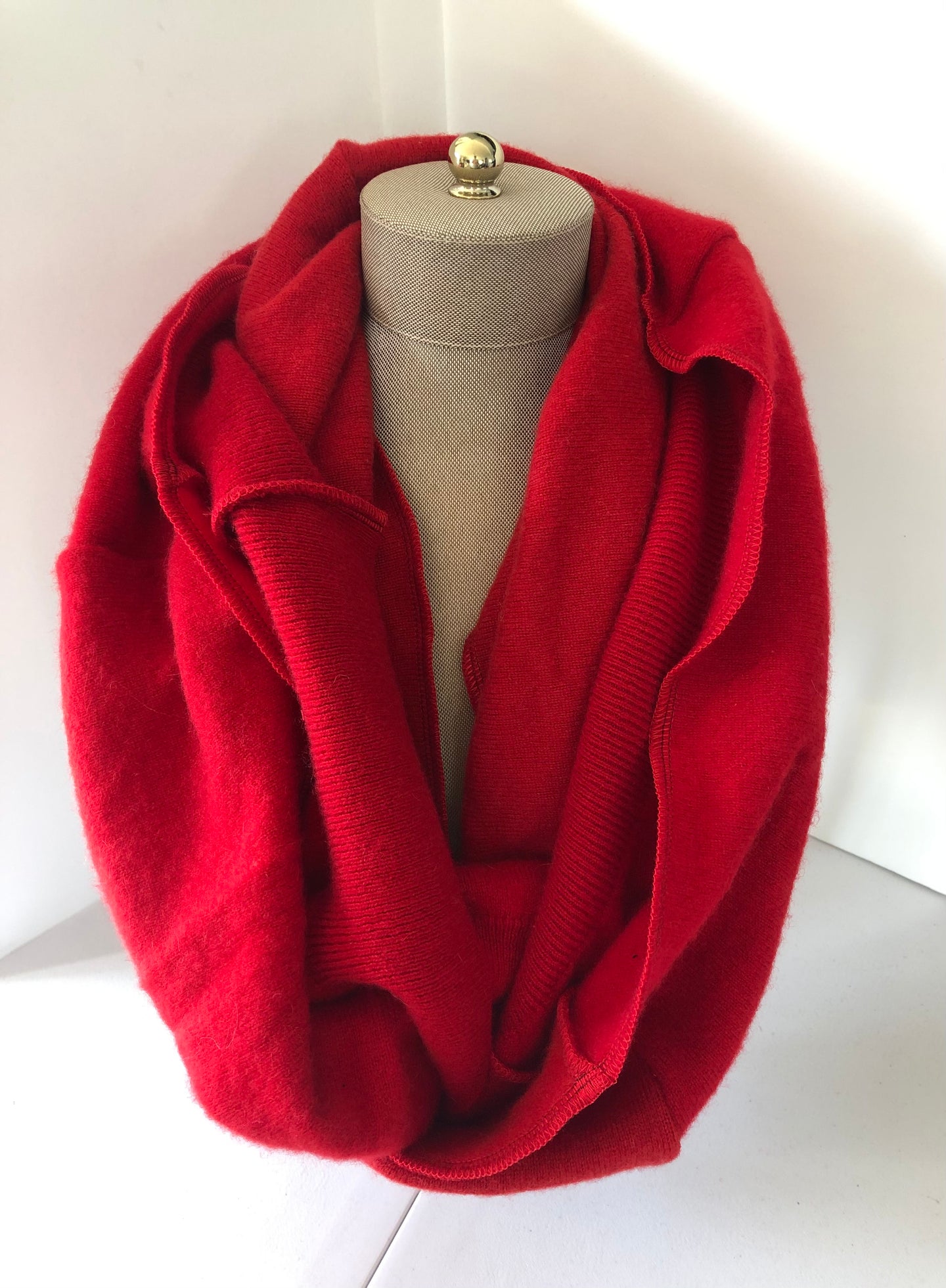 Red Infinity Cashmere Scarf