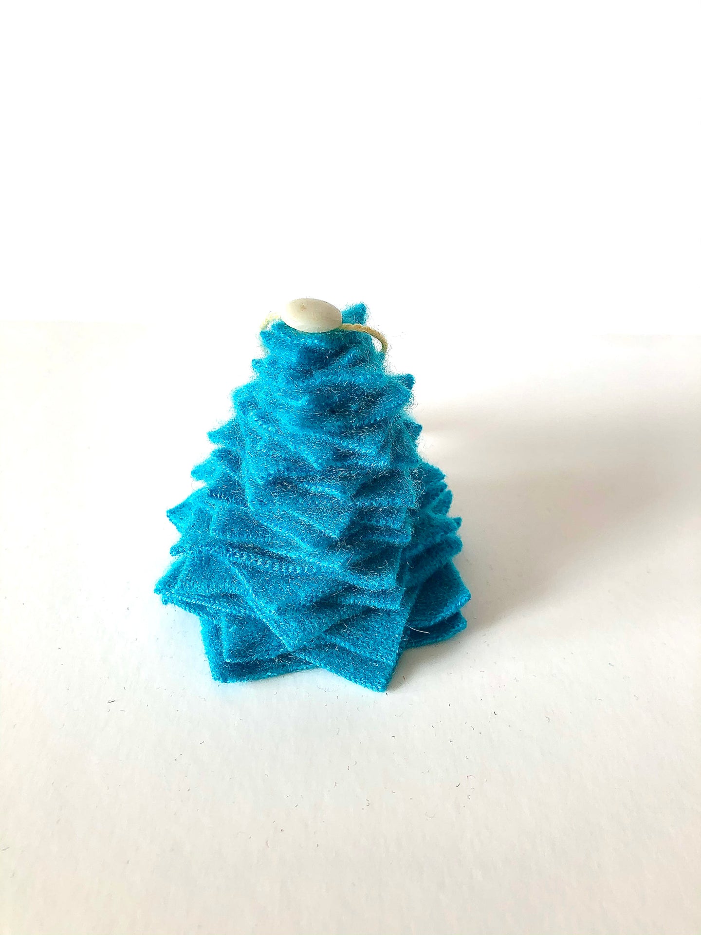 Turquoise Cashmere Tree Ornament